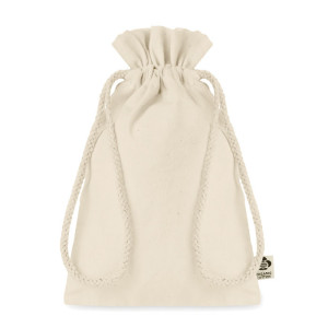 Sac cadeau coton biologique S   Couleur:Beige