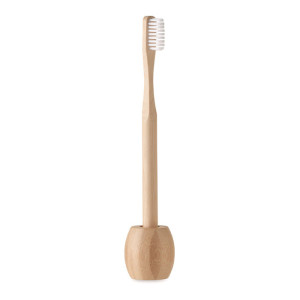 Brosse à dents en bambou        Couleur:Bois