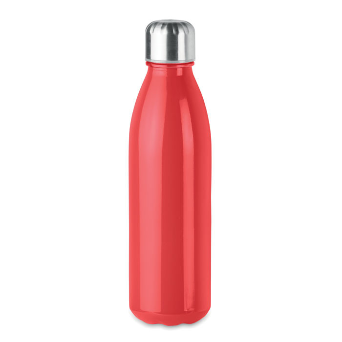 Bouteille en verre 650ml        Couleur:Rouge