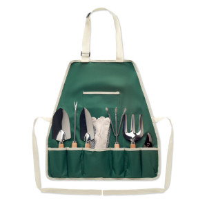 Tablier et outils de jardinage  Couleur:Vert