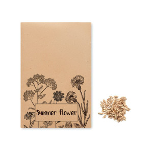 Enveloppe graines fleurs sauvag Couleur:Beige