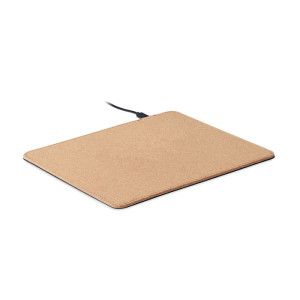 Tapis de souris chargeur liège  Couleur:Beige