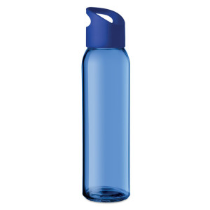 Bouteille en verre 470ml        Couleur:Bleu Royal