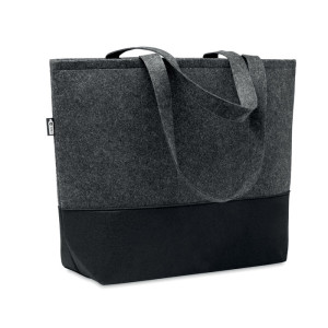 Sac shopping en feutre RPET     Couleur:Gris foncé