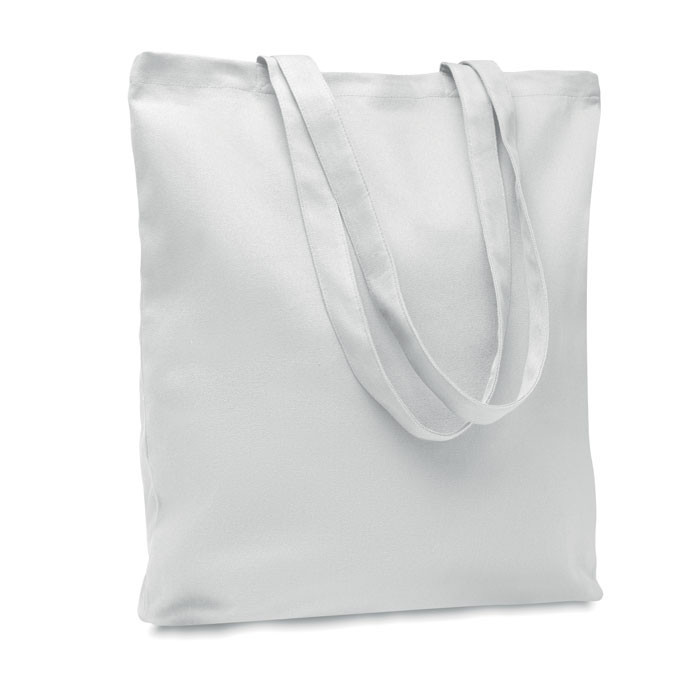 Sac shopping en toile 270 gr/m² Couleur:Blanc