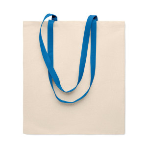 Sac shopping en coton 140 gr/m² Couleur:Bleu Royal