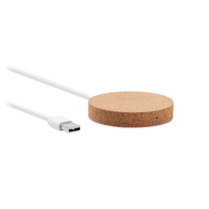 Chargeur sans fil rond 10W      Couleur:Beige