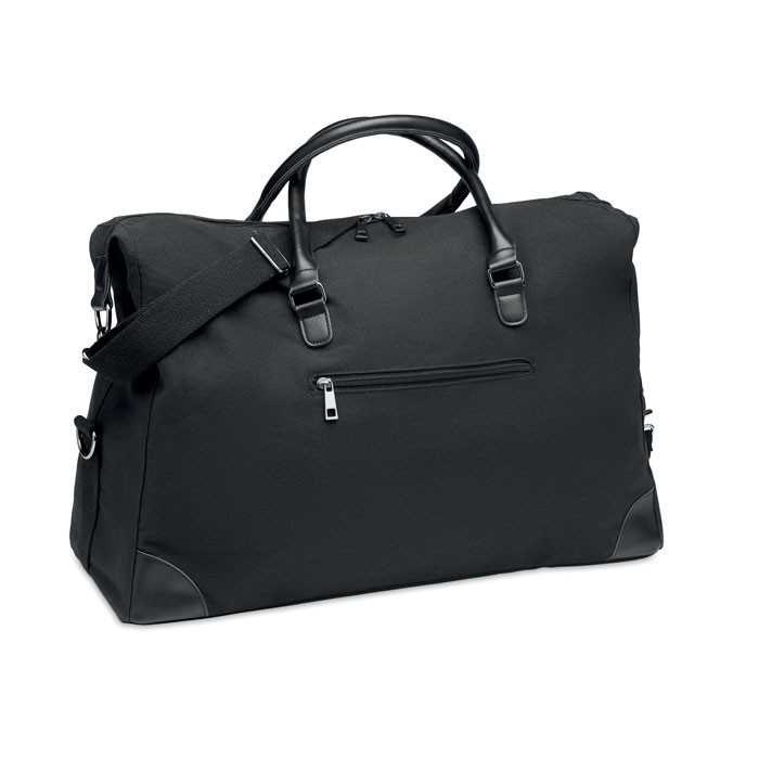 Sac week-end en toile 340gr/m²  Couleur:Noir