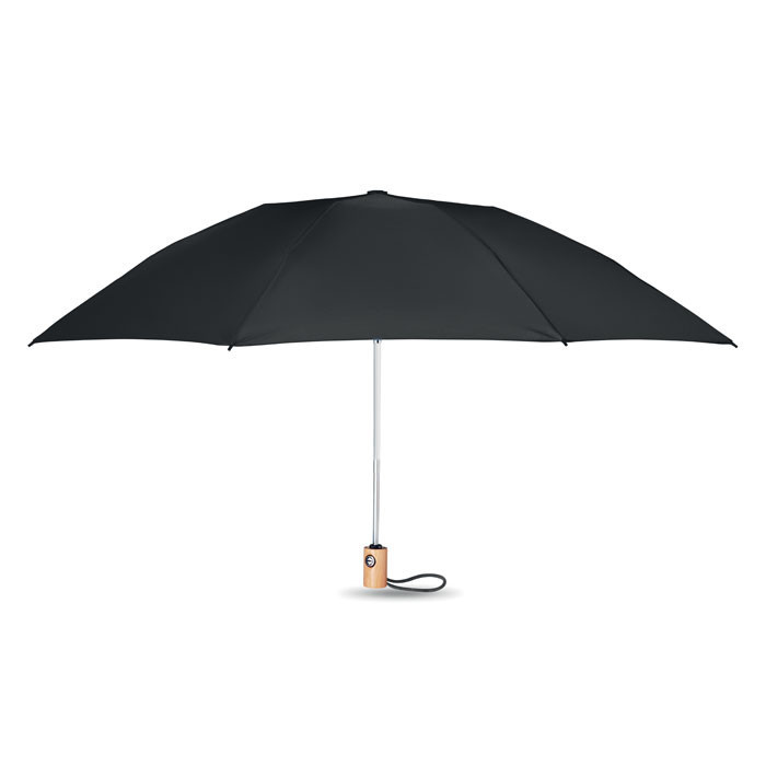 Parapluie 190T RPET de 23''     Couleur:Noir