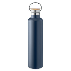 Bouteille double paroi 1L       Couleur:Bleu foncé