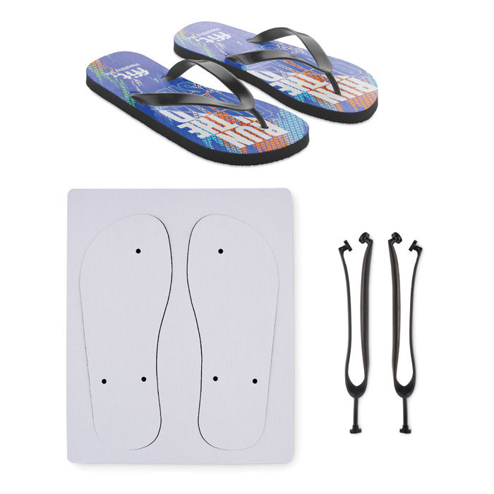 Tongs pour sublimation XL       Couleur:Noir