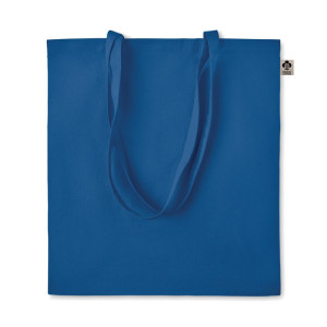 Sac shopping en coton organique Couleur:Bleu Royal