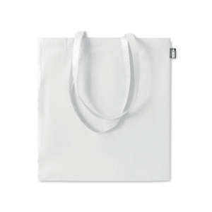 Sac shopping en RPET laminé     Couleur:Blanc