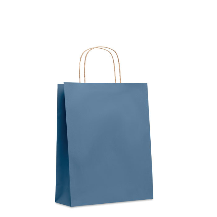 Sac en papier moyen format      Couleur:Bleu