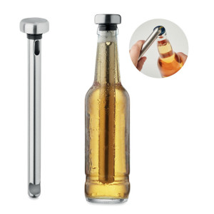 Bottle opener chiller stick     Couleur:Argent