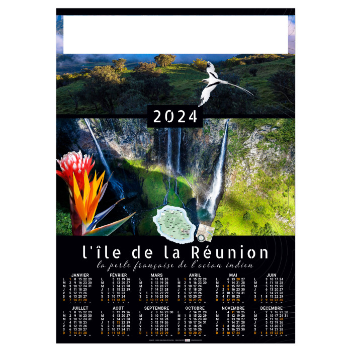 Mon Expert Goodies POSTER ÎLE DE LA RÉUNION 2024 Qualité Posters