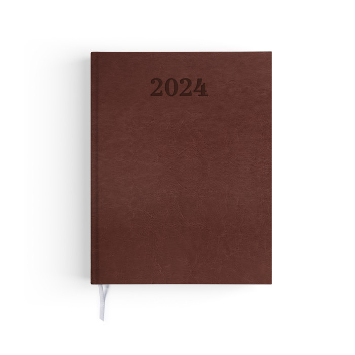 AGENDA EMBOITE SEMAINIER VIP CUIR 2024 