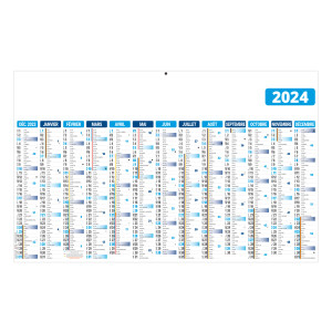 CALENDRIER BANCAIRE ECOMAX BLEU 2024 