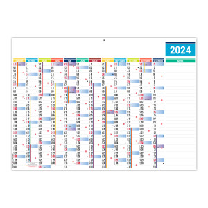 BANCAIRE EFFAÇABLE PLANNING BASIQUE 2024 