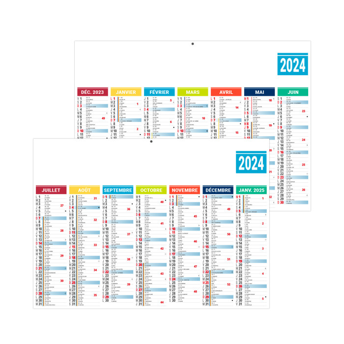 CALENDRIER BANCAIRE ARLEQUIN 2024 