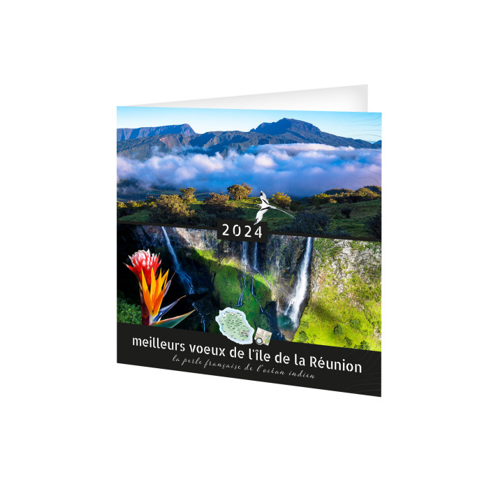 CARTE DE VOEUX ILE DE LA RÉUNION 2024 