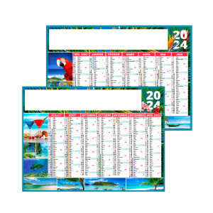 CALENDRIER BANCAIRE EXOTIC 2024 