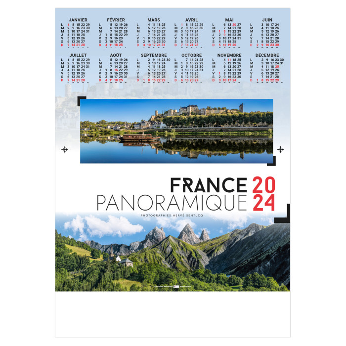 POSTER FRANCE PANORAMIQUE 2024 