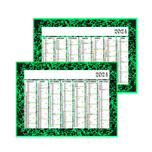 CALENDRIER BANCAIRE CARTON À DESSIN 2024 