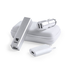 Set Power Bank - Tilmix Couleur:Argent