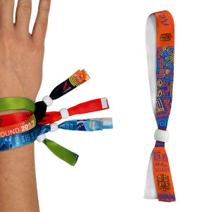 BRACELET INVIOLABLE EN SATIN - SUBLIMATION 1 FACE 