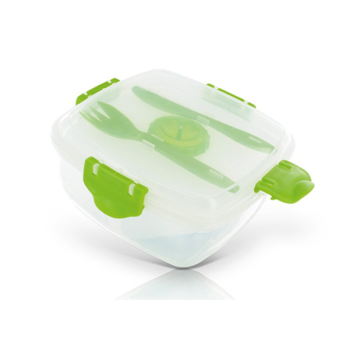 BOITE A REPAS (LUNCH BOX SALAD'BOX) EN PLASTIQUE Couleur:Vert