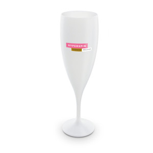 FLUTE A CHAMPAGNE PLASTIQUE REUTILISABLE 14 cl RAS BORD 