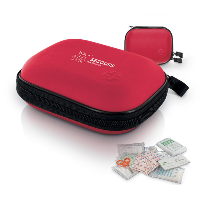 TROUSSE DE PREMIERS SECOURS Couleur:Rouge