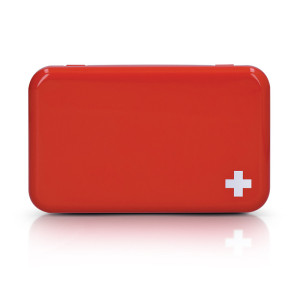 BOITE METAL DE PREMIERS SECOURS Couleur:Rouge