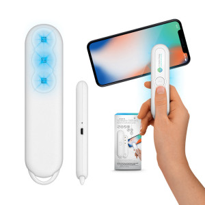 LAMPE DE STÉRILISATION 3 UV-C PORTABLE Couleur:Blanc