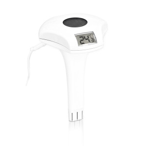 THERMOMETRE DE PISCINE A RECHARGE SOLAIRE Couleur:Blanc