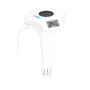 THERMOMETRE DE PISCINE A RECHARGE SOLAIRE Couleur:Blanc