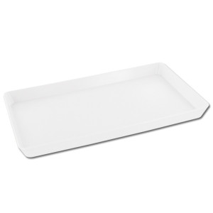 MINI PLATEAU 25X15X2 CM Couleur:Blanc