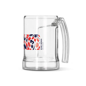 MUG CHOPE DE BIERE PLASTIQUE (TRITAN) 50 cl RAS BORD Couleur:Transparent