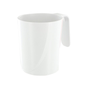 MUG PLASTIQUE (ABS) 35 cl RAS BORD Couleur:Blanc