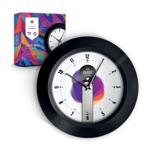 HORLOGE MURALE RADIO PILOTEE Couleur:Noir