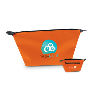 TROUSSE DE TOILETTE EN 190T MOUSSE Couleur:Orange