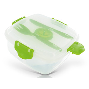 BOITE A REPAS (LUNCH BOX SALAD'BOX) EN PLASTIQUE Couleur:Vert