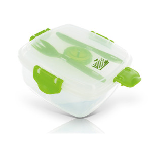 BOITE A REPAS (LUNCH BOX SALAD'BOX) EN PLASTIQUE Couleur:Vert